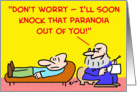 knock, paranoia, psychiatrist card