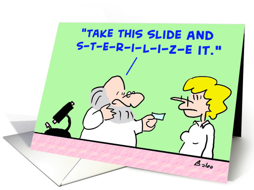 sterilize, slide, scientist, laboratory card (360498)