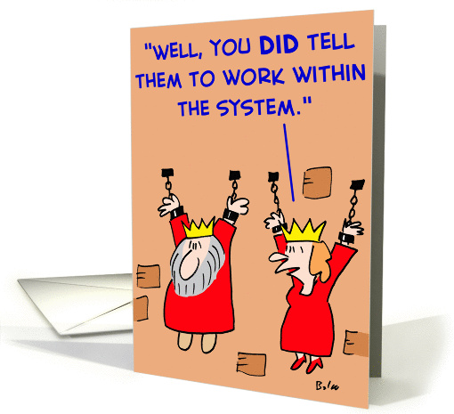 king, queen, work, within, system, prison card (365485)