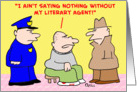 cops, policemen, criminal, literary, agent card
