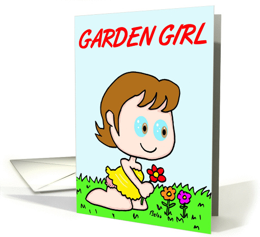 GARDEN GIRL card (369739)