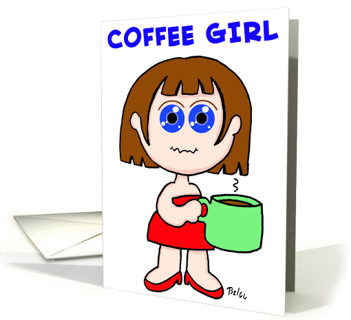 COFFEE GIRL card (369741)