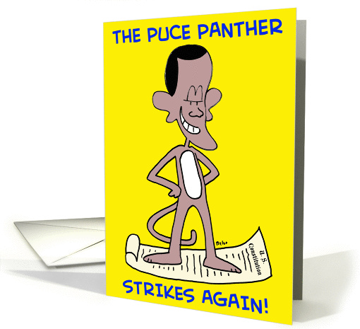The, Puce, Panther, Strikes, Again, Obama card (373984)