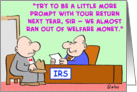 IRS, taxes, welfare, money card