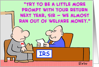 IRS, taxes, welfare, money card