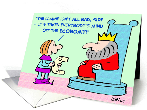 king, famine, economy card (375226)