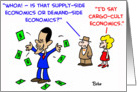 Obama, cargo, cult, economics card