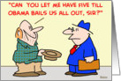 obama, bailout, panhandler card