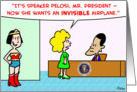 nancy, pelosi, invisible, airplane, obama card