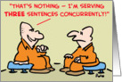 prisoners, three, sentences, concurrently card