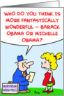 Barack, Michelle, Obama, polls card