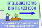 intelligence, testing, next, room card