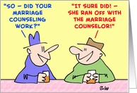 marriage, counselor, ran, off card
