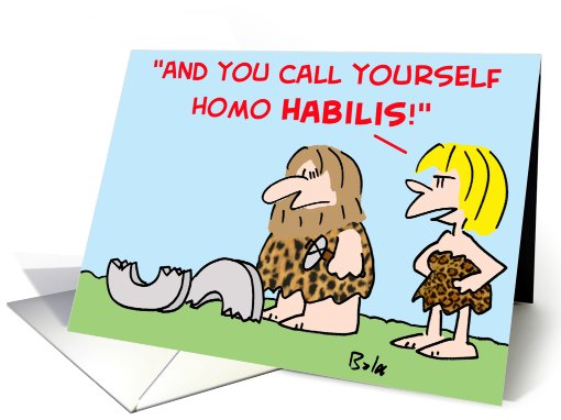 caveman, homo, habilis, invention, wheel, broken card (409176)