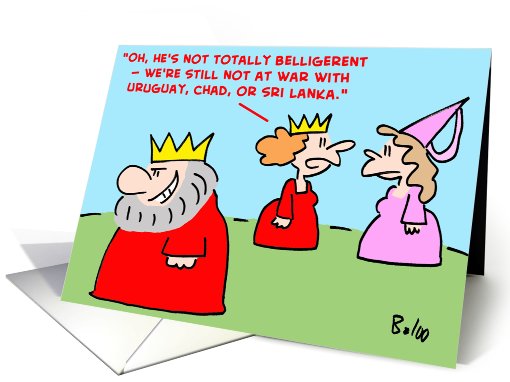 king, queen, totally, belligerent card (409183)