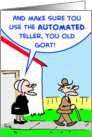 automated, teller, old, goat card