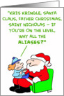 santa, claus, christmas, level, aliases card