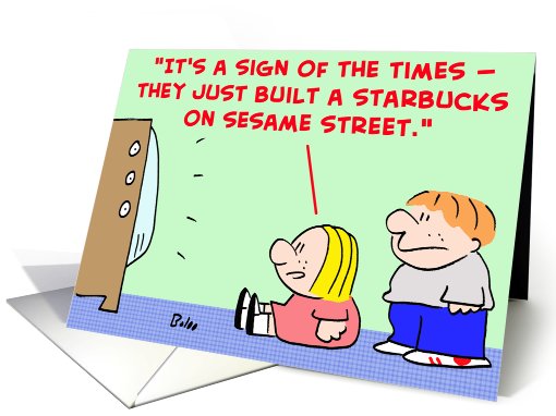 starbucks, sesame, street card (413741)