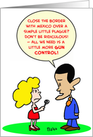 Obama, swine, flu, mexico, gun, control card