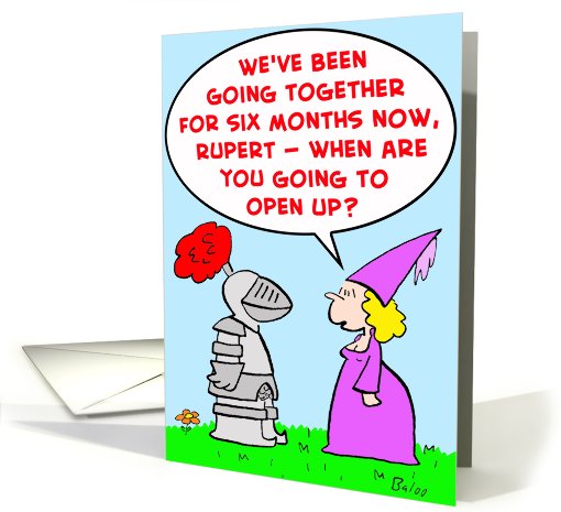 open, up, knight, dating, date card (421306)