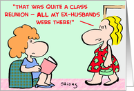 class, reunion, ex-husbands card