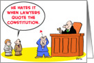 judge, lawyers, quote, constitution card