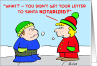 christmas, santa, claus, letter, notarized card