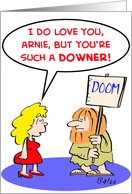 doom, love, downer, cheer, up card
