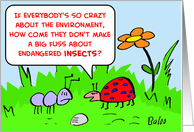 endangered, insects, environment card