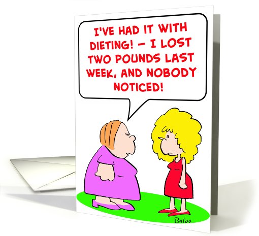 dieting, lost, two, pounds card (436272)