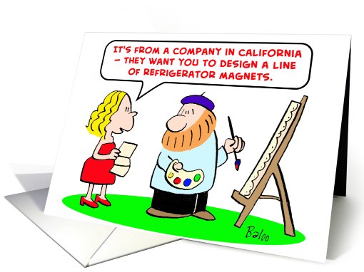 Artist design refrigerator magnets card (438796)
