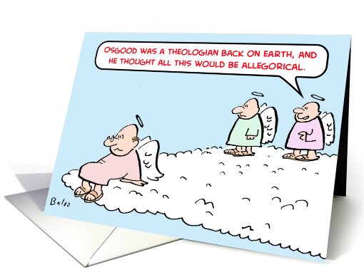 angels, heaven, theologian, allegorical card (439676)