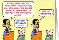 obama, biden, hire, handicapped card