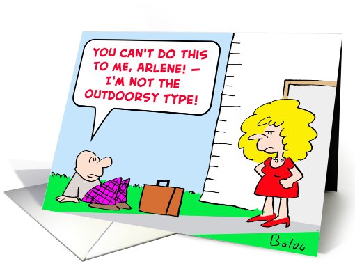 not outdoorsy type card (442985)