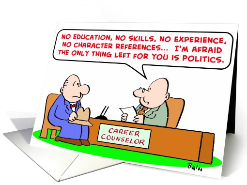 career, counselor, politics card (443031)
