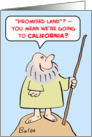 moses, promised, land, california card