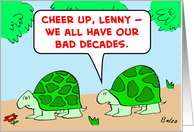 turtles, cheer, up, bad, decades card