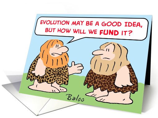caveman, evolution, fund card (444500)