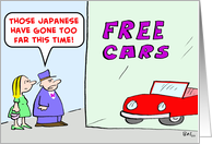 free, cars, japanese card