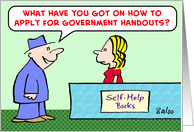 self-help, books, apply, government, handouts card