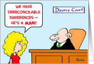 divorce, irreconcilable, differences card