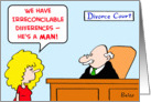 divorce, irreconcilable, differences card