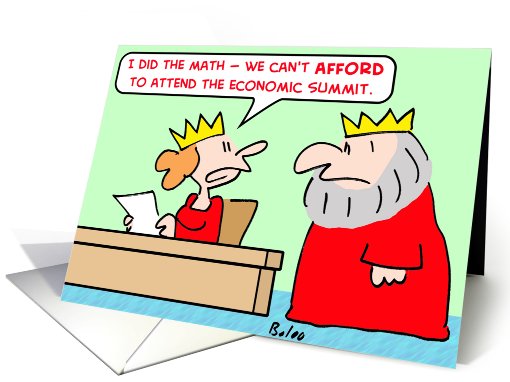 king, queen, math, afford, attend, economic, summit card (449328)