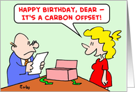 Happy, birthday, carbon, offset card