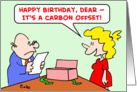 Happy, birthday, carbon, offset card