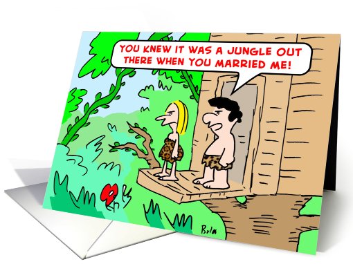 tarzan, jane, jungle, out, there, married card (449830)