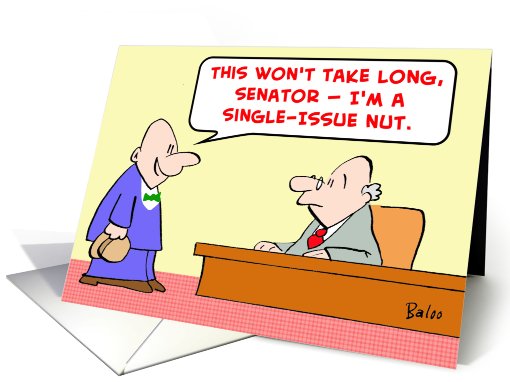 senator, single-issue, nut card (450149)