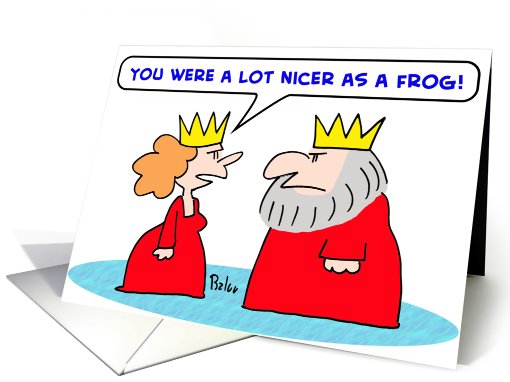king, queen, nicer, frog card (451744)