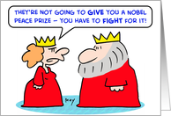 king, queen, nobel, peace, prize, fight card