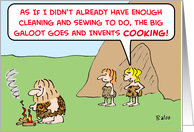 caveman, invents, cooking card